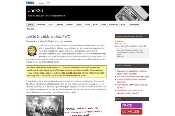 jack3d.se site used Tweaker2