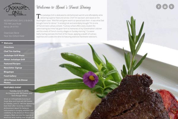 Ristorante theme site design template sample
