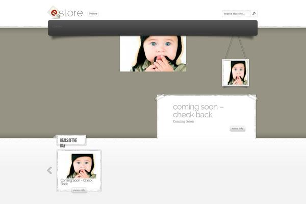eStore theme site design template sample