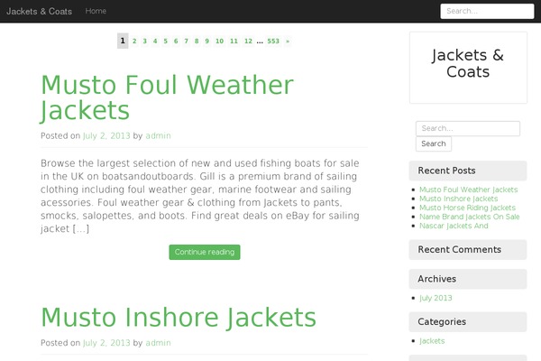 Melany theme site design template sample
