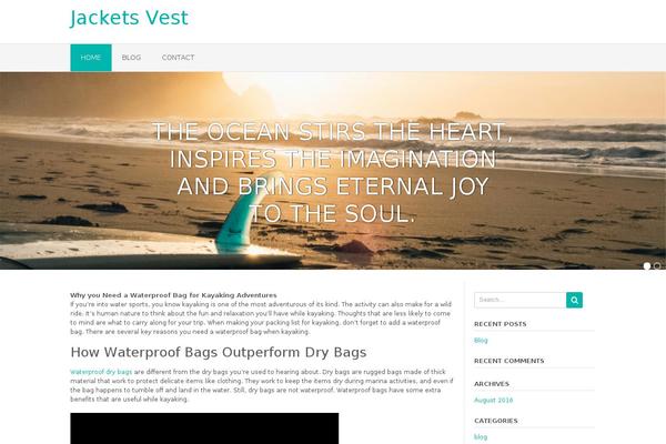 Oceanic theme site design template sample