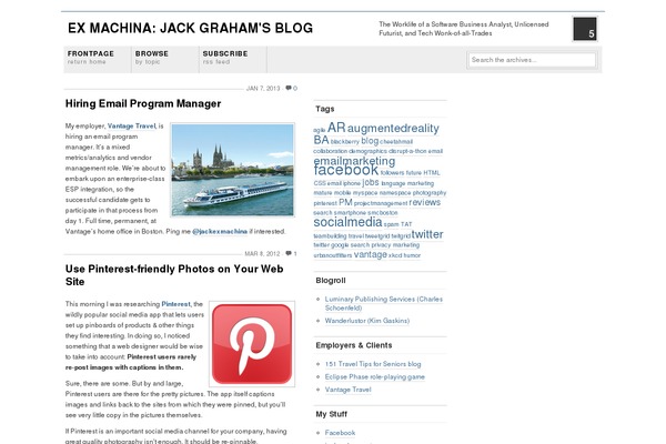 Grid Focus theme site design template sample