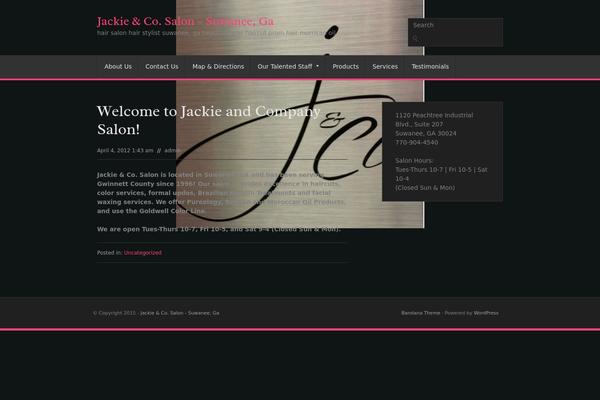 Bandana theme site design template sample