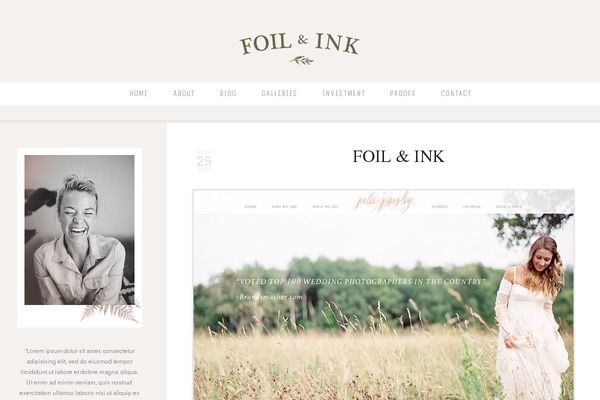 ProPhoto 5 theme site design template sample
