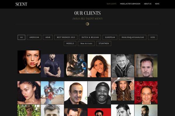 Scent theme site design template sample