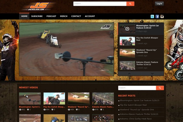 deTube theme site design template sample