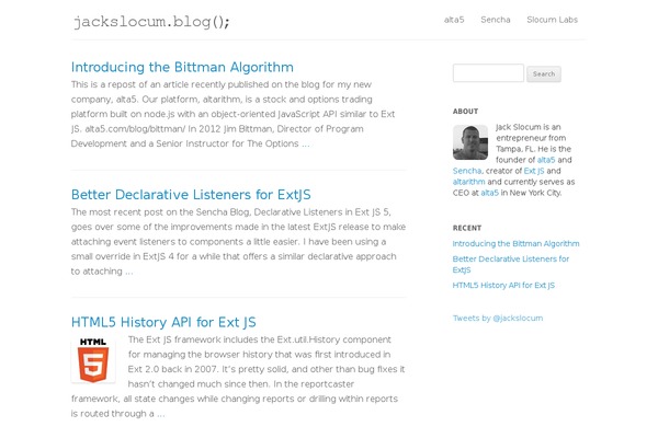 jackslocum.com site used Jack