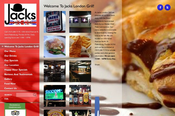 Ristorante theme site design template sample