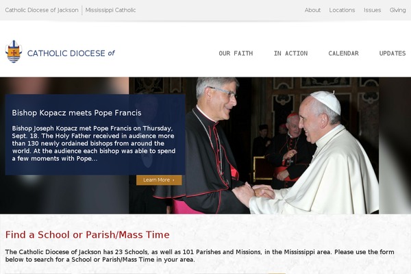jacksondiocese.org site used Cdj