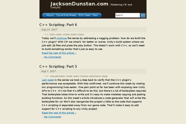 jacksondunstan.com site used Jacksondunstancom