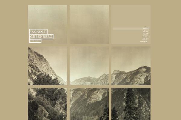 Jackson theme site design template sample
