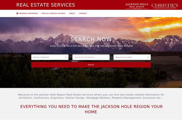 Listify theme site design template sample