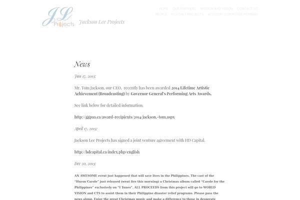 Spun theme site design template sample