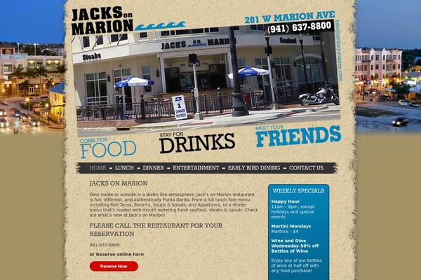 Jacks theme site design template sample