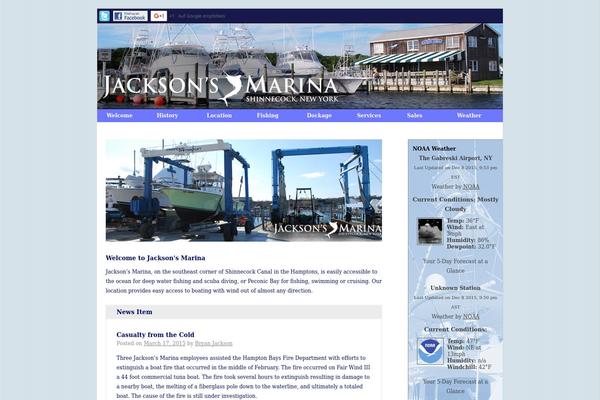 Twenty Ten theme site design template sample