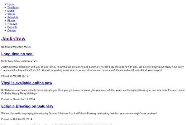 Site using GigPress plugin