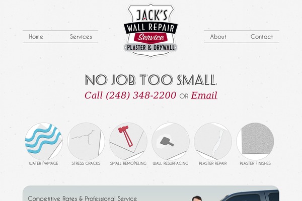 jackswallrepairservice.com site used Jack