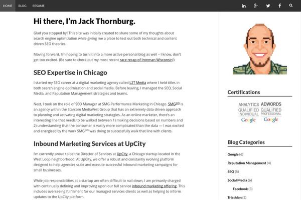 jackthornburg.com site used Plaino