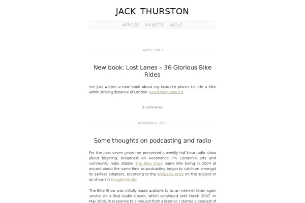 Manifest theme site design template sample