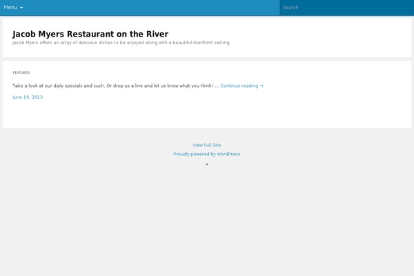 Eatery theme site design template sample