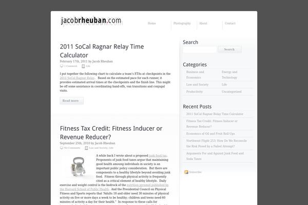 jacobrheuban.com site used Habitat-blog-and-portfolio-theme