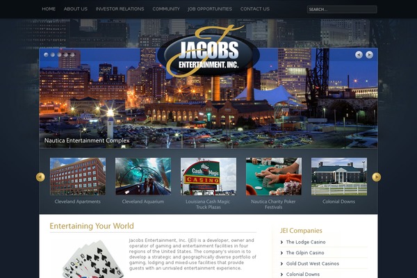 jacobsentertainmentinc.com site used Theme-traject