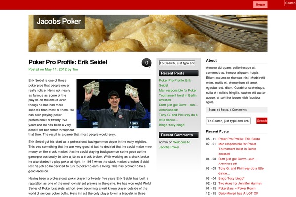 vita theme site design template sample