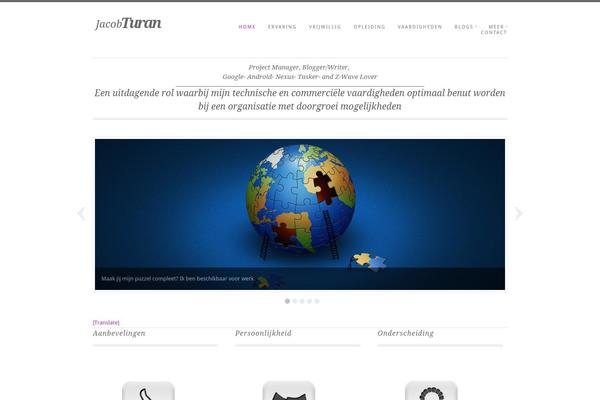 The Cotton theme site design template sample