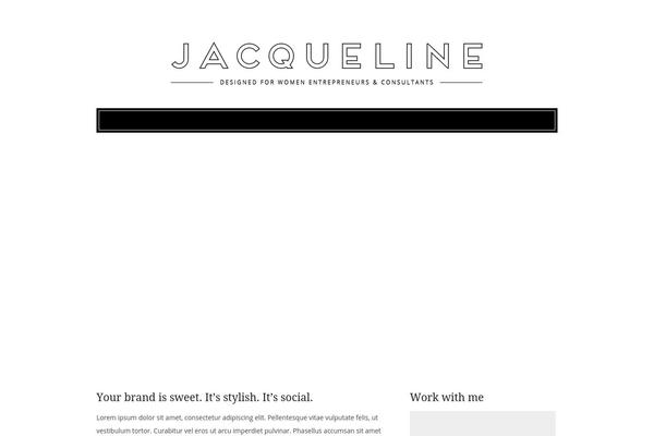 Jacqueline theme site design template sample
