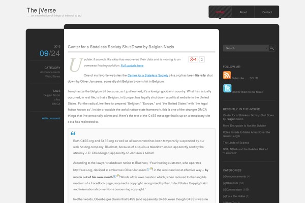 Site using Footnotes for WordPress plugin
