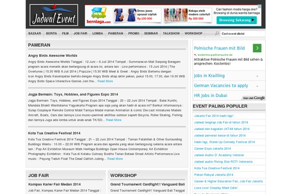 WordPress website example screenshot