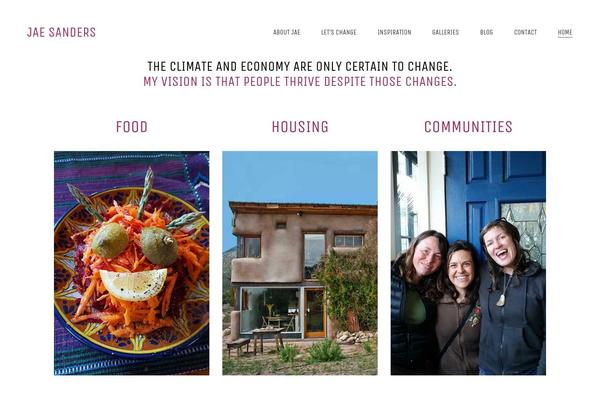 Site using Flickr Justified Gallery plugin