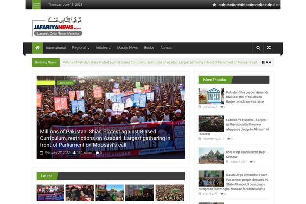jafariyanews.com site used Colornews-pro