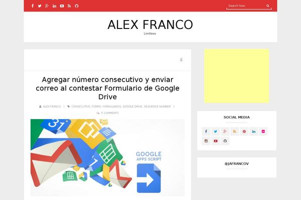 UBlog theme site design template sample