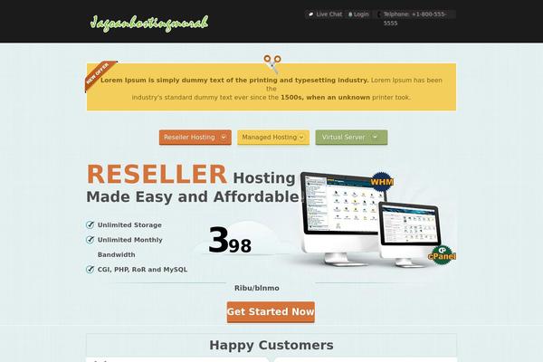 Liveweb theme site design template sample