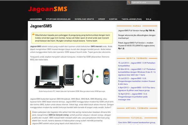 Gadget theme site design template sample