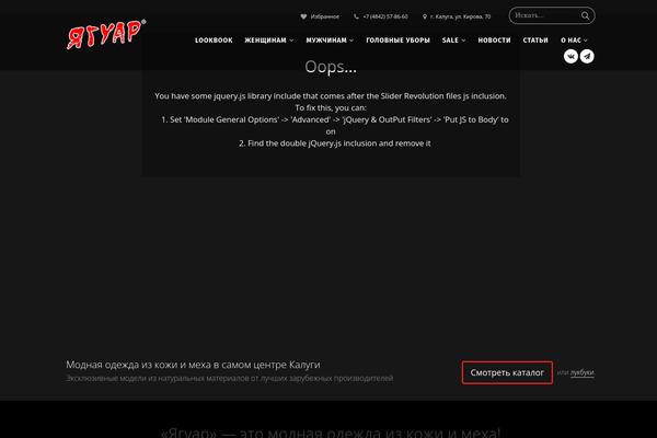 Jaguar theme site design template sample