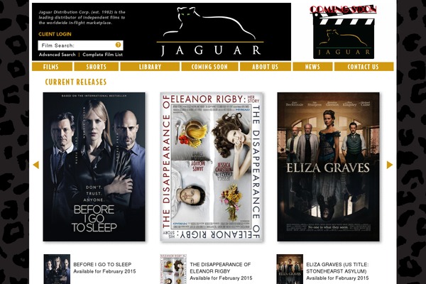 Jaguar theme site design template sample