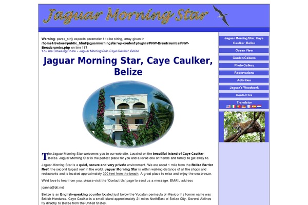 Site using Global Translator plugin