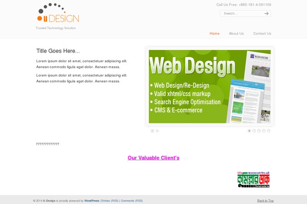 Twenty Fifteen theme site design template sample