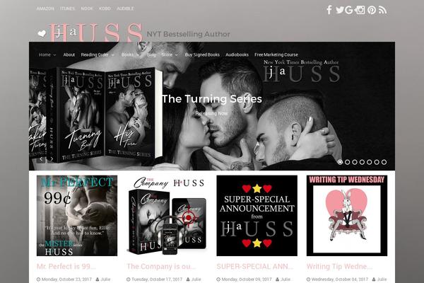jahuss.com site used Elementor-for-writers