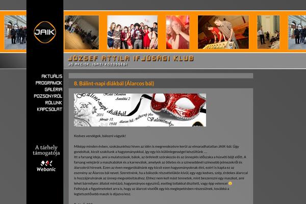 Bones theme site design template sample