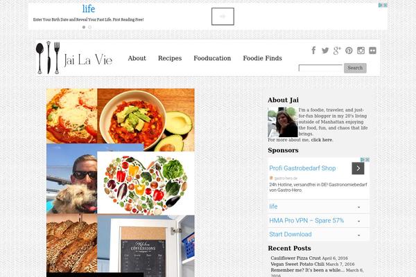 jailavie.com site used Food Recipes