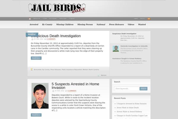 Headlines theme site design template sample