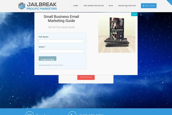 Alaska theme site design template sample