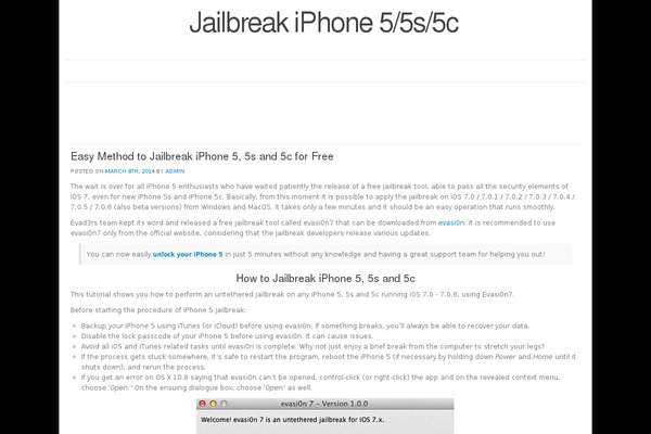 jailbreakingiphone5ios.com site used Mixwp