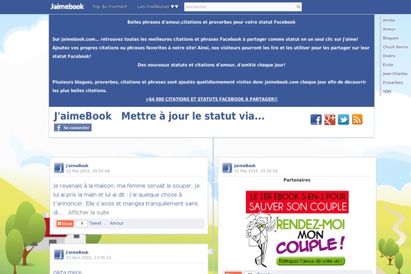 jaimebook.com site used Timeline