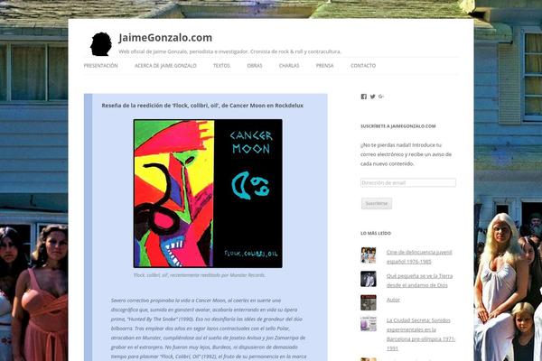 Twentytwelve-child theme site design template sample