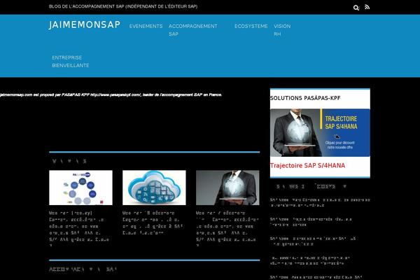 Magazine theme site design template sample