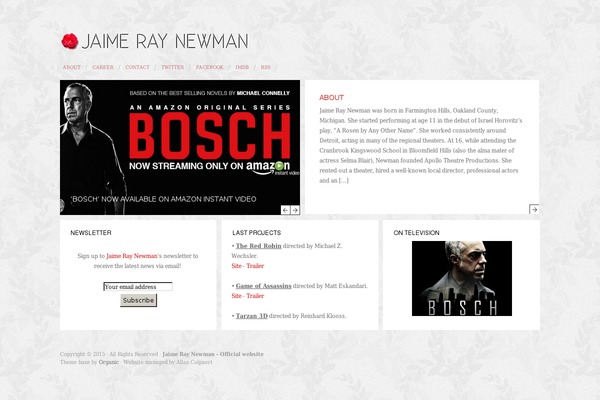 jaimeraynewman.org site used Studio